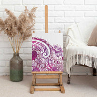 Aloha Hawaii Tapa Canvas Wall Art Vibrant Fuchsia Hawaiian Ipu LT7 - Polynesian Pride