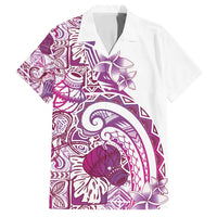 Aloha Hawaii Tapa Family Matching Tank Maxi Dress and Hawaiian Shirt Vibrant Fuchsia Hawaiian Ipu - Polynesian Pride