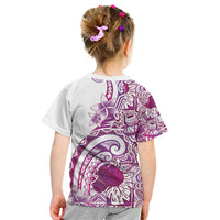 Aloha Hawaii Tapa Kid T Shirt Vibrant Fuchsia Hawaiian Ipu - Polynesian Pride