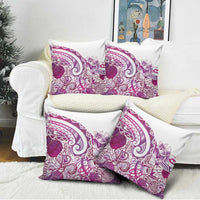 Aloha Hawaii Tapa Pillow Cover Vibrant Fuchsia Hawaiian Ipu - Polynesian Pride