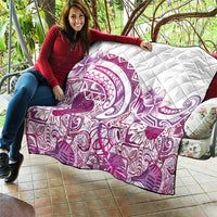 Aloha Hawaii Tapa Quilt Vibrant Fuchsia Hawaiian Ipu - Polynesian Pride