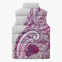 Aloha Hawaii Tapa Sleeveless Puffer Jacket Vibrant Fuchsia Hawaiian Ipu LT7 - Polynesian Pride