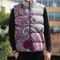 Aloha Hawaii Tapa Sleeveless Puffer Jacket Vibrant Fuchsia Hawaiian Ipu LT7 - Polynesian Pride