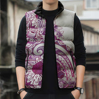 Aloha Hawaii Tapa Sleeveless Puffer Jacket Vibrant Fuchsia Hawaiian Ipu LT7 - Polynesian Pride