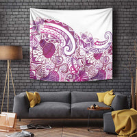 Aloha Hawaii Tapa Tapestry Vibrant Fuchsia Hawaiian Ipu - Polynesian Pride