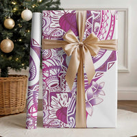 Aloha Hawaii Tapa Wrapping Paper Vibrant Fuchsia Hawaiian Ipu LT7 - Polynesian Pride