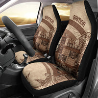 Samoa Mamanu Siapo Mocha Car Seat Cover Tatau Malie