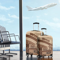 Samoa Mamanu Siapo Mocha Luggage Cover Tatau Malie