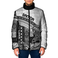 Samoa Mamanu Siapo Classic Black Padded Jacket Tatau Malie