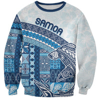Samoa Mamanu Siapo Royal Blue Sweatshirt Tatau Malie