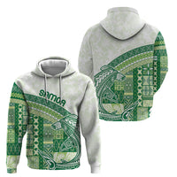 Samoa Mamanu Siapo Forest Green Hoodie Tatau Malie