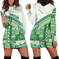 Samoa Mamanu Siapo Forest Green Hoodie Dress Tatau Malie