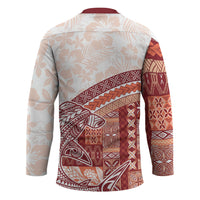 Samoa Mamanu Siapo Crimson Hockey Jersey Tatau Malie