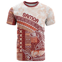 Samoa Mamanu Siapo Crimson T Shirt Tatau Malie