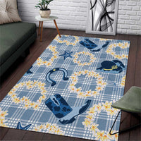 Aloha Hawaii Paniolo Jeans Palaka Area Rug Coastal Rodeo - Polynesian Pride