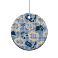 Aloha Hawaii Paniolo Jeans Palaka Ceramic Ornament Coastal Rodeo - Polynesian Pride