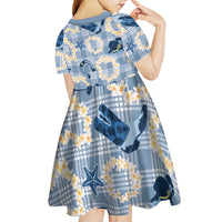 Aloha Hawaii Paniolo Jeans Palaka Kid Short Sleeve Dress Coastal Rodeo - Polynesian Pride