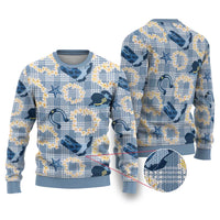 Aloha Hawaii Paniolo Jeans Palaka Ugly Christmas Sweater Coastal Rodeo - Polynesian Pride