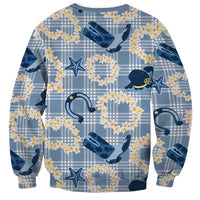Aloha Hawaii Paniolo Jeans Palaka Sweatshirt Coastal Rodeo LT7 - Polynesian Pride