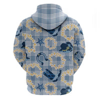 Aloha Hawaii Paniolo Jeans Palaka Zip Hoodie Coastal Rodeo - Polynesian Pride