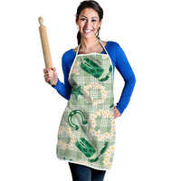 Aloha Hawaii Paniolo Mint Palaka Apron Coastal Rodeo LT7 - Polynesian Pride
