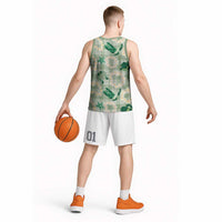 Aloha Hawaii Paniolo Mint Palaka Basketball Jersey Coastal Rodeo LT7 - Polynesian Pride