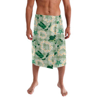 Aloha Hawaii Paniolo Mint Palaka Lavalava Coastal Rodeo - Polynesian Pride