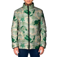 Aloha Hawaii Paniolo Mint Palaka Padded Jacket Coastal Rodeo LT7 Men Mint - Polynesian Pride