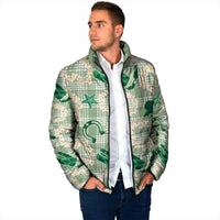 Aloha Hawaii Paniolo Mint Palaka Padded Jacket Coastal Rodeo LT7 - Polynesian Pride