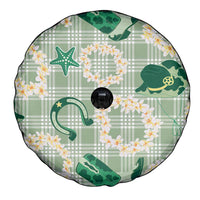 Aloha Hawaii Paniolo Mint Palaka Spare Tire Cover Coastal Rodeo - Polynesian Pride