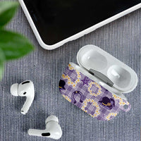 Aloha Hawaii Paniolo Lavender Palaka AirPods Case Coastal Rodeo LT7 - Polynesian Pride