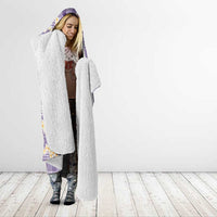 Aloha Hawaii Paniolo Lavender Palaka Hooded Blanket Coastal Rodeo - Polynesian Pride