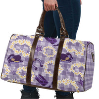 Aloha Hawaii Paniolo Lavender Palaka Travel Bag Coastal Rodeo - Polynesian Pride