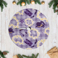 Aloha Hawaii Paniolo Lavender Palaka Tree Skirt Coastal Rodeo LT7 Casual Lavender - Polynesian Pride