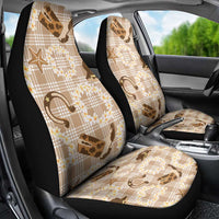 Aloha Hawaii Paniolo Khaki Palaka Car Seat Cover Coastal Rodeo - Polynesian Pride