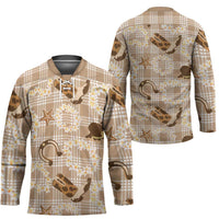 Aloha Hawaii Paniolo Khaki Palaka Hockey Jersey Coastal Rodeo LT7 - Polynesian Pride