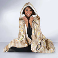 Aloha Hawaii Paniolo Khaki Palaka Hooded Blanket Coastal Rodeo - Polynesian Pride