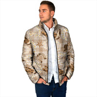 Aloha Hawaii Paniolo Khaki Palaka Padded Jacket Coastal Rodeo LT7 - Polynesian Pride