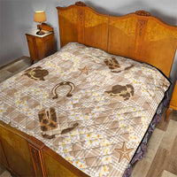 Aloha Hawaii Paniolo Khaki Palaka Quilt Coastal Rodeo - Polynesian Pride