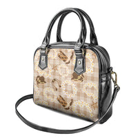 Aloha Hawaii Paniolo Khaki Palaka Shoulder Handbag Coastal Rodeo - Polynesian Pride