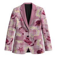 Aloha Hawaii Paniolo Lokelani Rose Palaka Blazer Coastal Rodeo LT7 Unisex Rose Pink - Polynesian Pride
