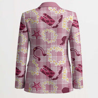 Aloha Hawaii Paniolo Lokelani Rose Palaka Blazer Coastal Rodeo LT7 - Polynesian Pride