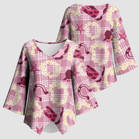 Aloha Hawaii Paniolo Lokelani Rose Palaka Kimono Sleeve Blouse Coastal Rodeo LT7 - Polynesian Pride