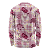Aloha Hawaii Paniolo Lokelani Rose Palaka Long Sleeve Shirt Coastal Rodeo LT7 - Polynesian Pride