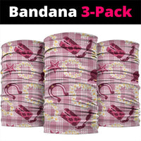 Aloha Hawaii Paniolo Lokelani Rose Palaka Neck Gaiter Coastal Rodeo - Polynesian Pride