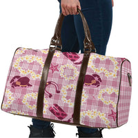Aloha Hawaii Paniolo Lokelani Rose Palaka Travel Bag Coastal Rodeo - Polynesian Pride