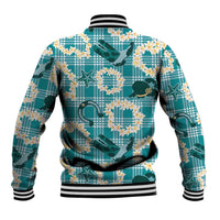 Aloha Hawaii Paniolo Teal Palaka Baseball Jacket Coastal Rodeo LT7 - Polynesian Pride