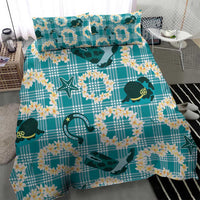 Aloha Hawaii Paniolo Teal Palaka Bedding Set Coastal Rodeo - Polynesian Pride