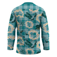 Aloha Hawaii Paniolo Teal Palaka Hockey Jersey Coastal Rodeo LT7 - Polynesian Pride
