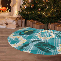 Aloha Hawaii Paniolo Teal Palaka Tree Skirt Coastal Rodeo LT7 - Polynesian Pride